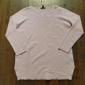 Eileen Fisher 100% Cashmere Ribbed Sweater Light Purple Lavender Pastel Size XS